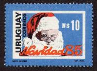 (№1985-1720) Марка Уругвай 1985 год "Рождество 03985", Гашеная