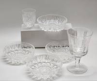 Бокал Стопка и 4 розетки - икорницы хрусталь СССР (6 предметов)