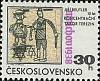 (1968-056) Марка Чехословакия "Еврей и охранник"    30-летие Мюнхеского соглашения III Θ
