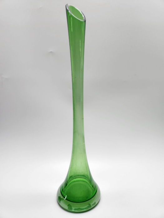 Ваза Берц зеленое бутылочное стекло 54 см