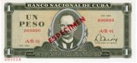 (,) Банкнота Куба 1980 год 1 песо "Хосе Марти"   UNC