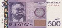 (2016) Банкнота Киргизия 2016 год 500 сом "Саякбай Каралаев"   UNC