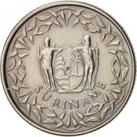 (№1962km14) Монета Суринам 1962 год 25 Cents