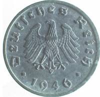(№1945kmA103) Монета Германия 1945 год 1 Reichspfennig (F, Г)