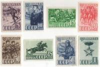 1941-08-15 Серия Набор марок 8 шт СССР  23 года Красной Армии и ВМФ III O