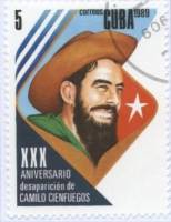 (1989-082) Марка Куба "К. Сьенфуэгос"    30 лет со дня смерти К. Сьенфуэгоса III O