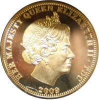 () Монета Тристан да Кунья 2009 год 5 фунтов ""   PROOF