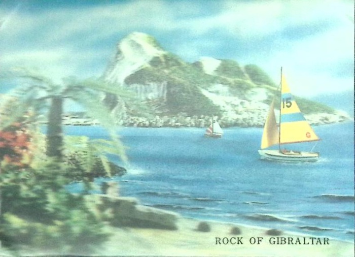 Стерео-открытка Rock of Gibraltar  ,    с. 
