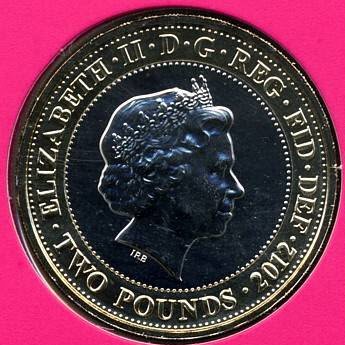 (2012) Монета Великобритания 2012 год 2 фунта &quot;XXXI Летняя олимпиада Рио 2016&quot;  Биметалл  UNC