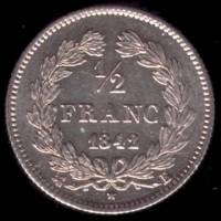 (№1831km741.2) Монета Франция 1831 год frac12; Franc (А, Б, ББ, Д, З, И, К, Л, М, М, Т, Ш)