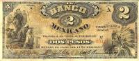 (№1888P-S154a) Банкнота Мексика 1888 год "2 Pesos"