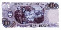 (,) Банкнота Аргентина 1976 год 10 песо "Мануэль Бельграно" Decreto-Ley  UNC
