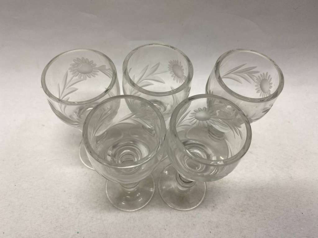 Рюмки с лазерной гравировкой СССР 5 шт