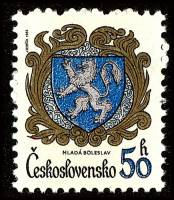 (1982-006) Марка Чехословакия "Млада Болеслав"    Гербы чехословацких городов III Θ