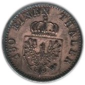 () Монета Германия (Империя) 1861 год 2  ""   Медь  UNC