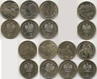 213-217 221 223 226 8 монет по 2 злотых Набор монет Польша 2011 год   UNC