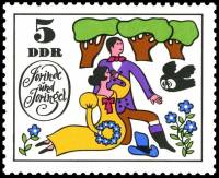(1969-018) Марка Германия (ГДР) "Сказка (1)"    Фольклор III Θ