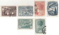 1938-57 59 60 62 63 65 Серия Набор марок 6 шт СССР  Авиационный спорт II Θ