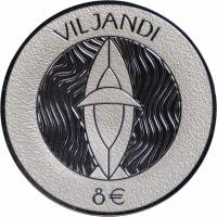 (2019) Монета Эстония 2019 год 8 евро "Вильянди"  Серебро Ag 925  PROOF