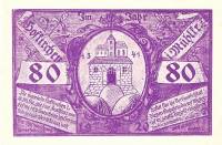 (№1920) Банкнота Австрия 1920 год "80 Heller"