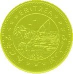 () Монета Эритрея 1995 год 100  ""   Биметалл (Платина - Золото)  UNC