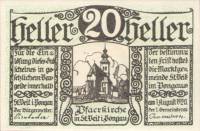 (№1920) Банкнота Австрия 1920 год "20 Heller"