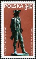 (1979-036) Марка Польша "Памятник Костюшко"    Памятник Костюшко, Филадельфия III O