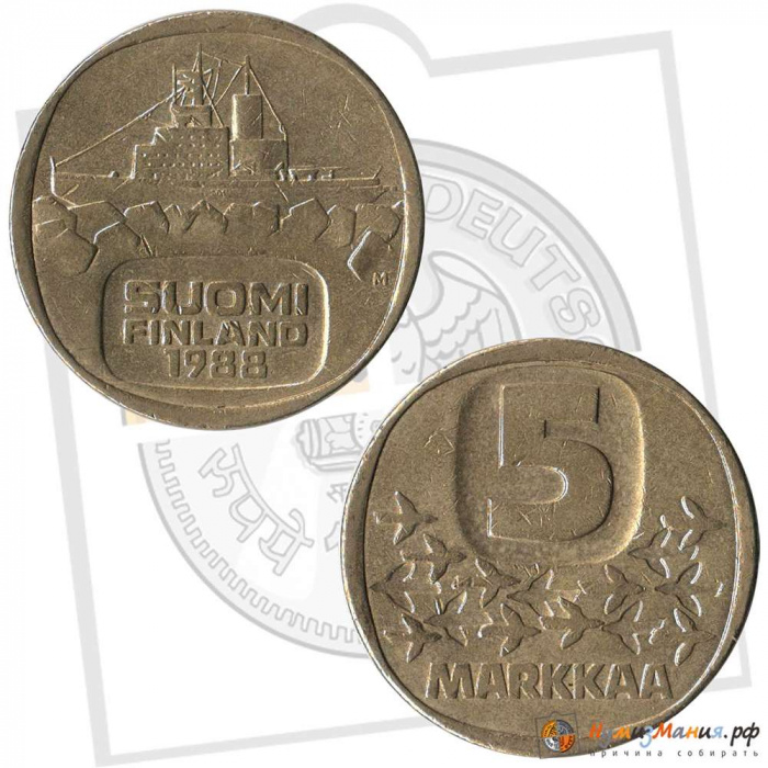 () Монета Финляндия 1988 год   &quot;&quot;     VF