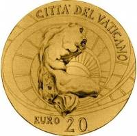 (07) Монета Ватикан 2008 год 20 евро "Бельведерский торс" 1. Золото Золото Au 917  PROOF
