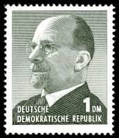(1963-034) Марка Германия (ГДР) "Ульбрихт Вальтер"  серая  Председатель Гос. совета III Θ