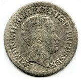 () Монета Германия (Империя) 1821 год 1  ""   Биметалл (Серебро - Ниобиум)  UNC
