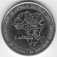 (№2005km16a) Монета Габон 2005 год 1,500 CFA Francs (Метательный нож)