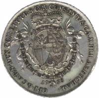 (№1758c2) Монета Лихтенштейн 1758 год 1 Thaler