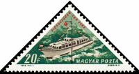 (1963-041) Марка Венгрия "Паром "Тихань""    100 лет курорту Шиофок на озере Балатон III Θ