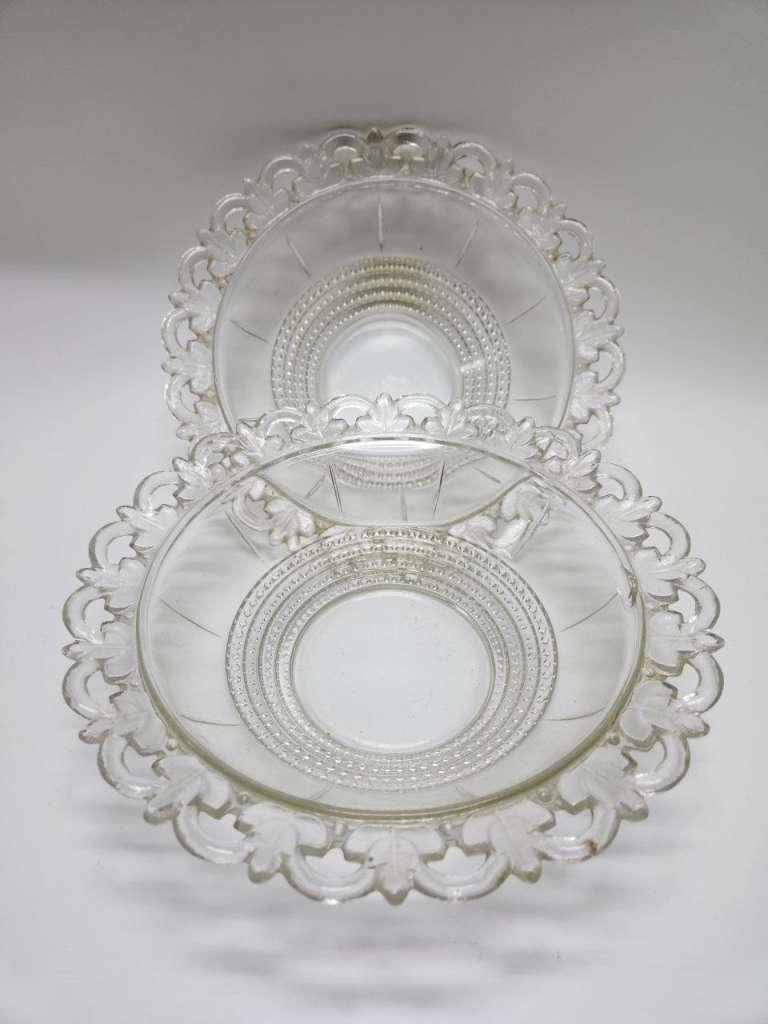 Салатники фруктовницы стекло СССР 2 шт 