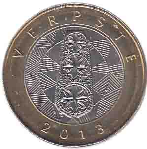 (2013) Монета Литва 2013 год 2 лита &quot;Прялка&quot;  Биметалл  UNC