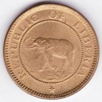 () Монета Либерия 1937 год 12  ""   Латунь  UNC