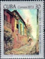 (1973-059) Марка Куба "Аллея в Гуайо"    Музей в Сантьяго-де-Куба III Θ