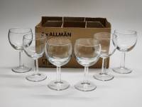Бокалы фужеры стекло Икеа Ikea Allman 6 штук высота 13 см