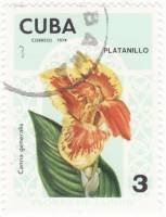 (1974-054) Марка Куба "Канна гибридная"    Садовые цветы III Θ
