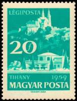 (1959-046) Марка Венгрия "Тихань"    Озеро Балатон II Θ