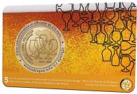 (08) Монета Бельгия 2021 год 2,5 евро "Пивная культура"  Латунь  Coincard (Флам)