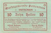 (№1920) Банкнота Австрия 1920 год "10 Heller"
