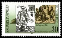 (1990-059) Марка Германия (ГДР) "Почтальон (1486)"    Почта в Европе III Θ