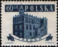 (1958-004) Марка Польша "Тарнув"   Старые ратуши (Стандартный выпуск) II Θ