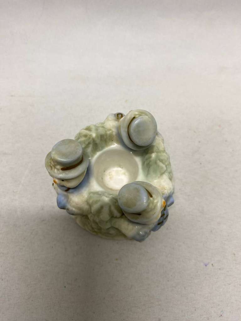 Подсвечник фарфоровый снеговики Голландия