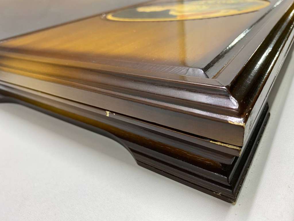 Футляр для монет дерево 2 яруса, ячейки под капсулу 40,6 мм