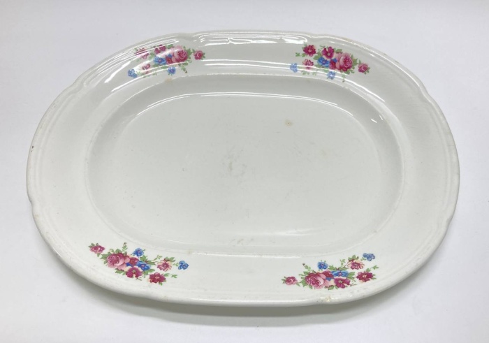 Блюдо цветы, фарфор, ЗИК 