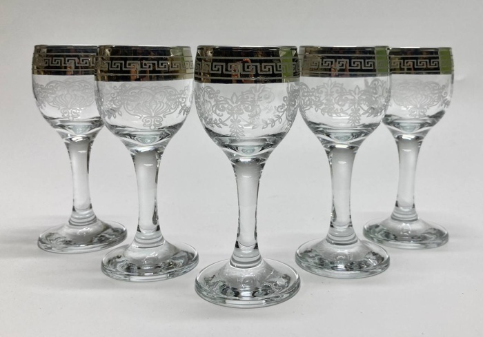 Рюмки на ножке, 5 шт