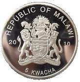 () Монета Малави 2010 год 5  ""   Биметалл (Серебро - Ниобиум)  UNC